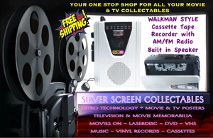 Cassette Tape Player Recorder AM FM Radio Built in Speaker Walkman Style NEW - Bild 1 von 10