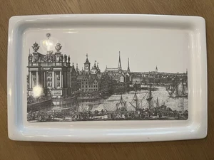 VTG 1970's CORNING WARE SERVING TRAY RENAISSANCE SCENE P-35-B - Picture 1 of 7