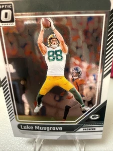 2024 Donruss Optic Football Luke Musgrave #86 - Packers TE - Picture 1 of 2