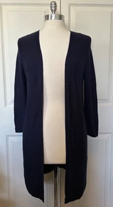 Talbots vorne offen marineblau lange Strickjacke Damengröße Small 3/4-Ärmel leicht - Bild 1 von 10