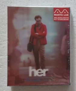 HER Double Lenticular Slip Blu-Ray Steelbook Manta Lab - Picture 1 of 5