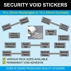 Silver Security Void Seals - Permanent Stickers - Labels - Tamper Proof