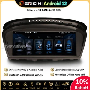 8-Kern 64GB Autoradio Android 13 GPS DAB BMW 3er E90 E91 E92 5er E60 E61 E63 E64 - Bild 1 von 24