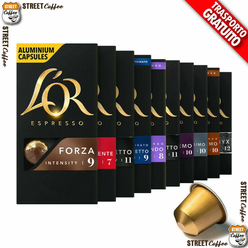 200 Cialde Capsule Caffè alluminio L'OR LOR Compatibili Nespresso a scelta *