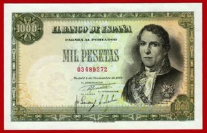 1000 Pesetas, 1949 ''Santillan'' SC-/EBC+, Bonito - Picture 1 of 2