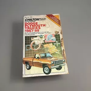 Chilton's Repair & Tune-up Guide Dodge Plymouth Trucks 1967-86 No 7459 - Bild 1 von 3