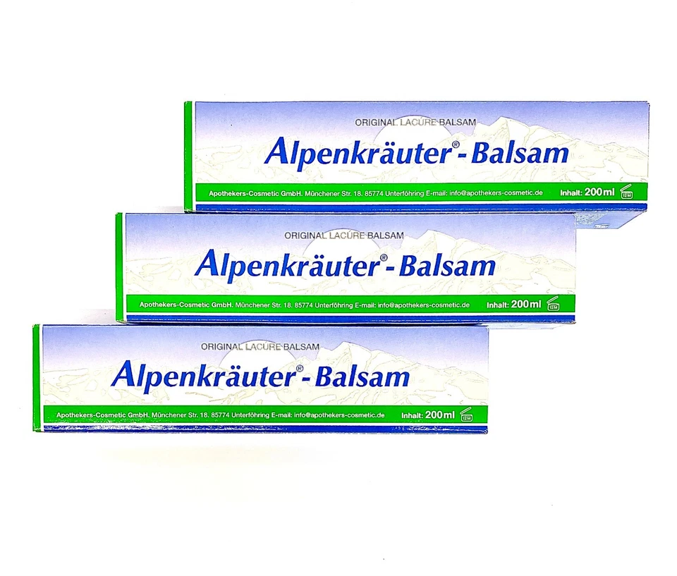 Alpenkräuter Balsam 3 x 200ml LLOYD Wohltat für alle Menschen Jung oder alt