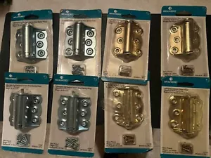 8 Full Surface Screen Door Hinges Heavy 4 Zinc 4 brass Plated Screws Included - Picture 1 of 6