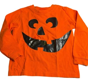 Halloween Jack O Lantern PrintT-Shirt Tee Shirt Top 4T Toddler - Picture 1 of 6