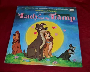 Storia e canzoni di Walt Disney da LADY & THE TRAMP * Disneyland Records LP BUONO - Foto 1 di 12
