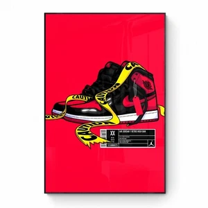 Air Jordan 1 Poster Boys Room Decor Nike Print Hypebeast Wall Art Print Unframed - Picture 1 of 6