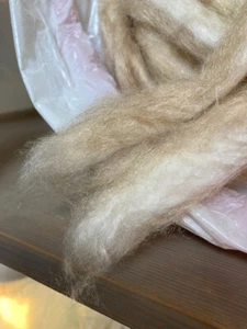 5 oz of tussah and mulberry silk fiber for spinning, blending, paper making, art - Picture 1 of 2