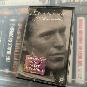 CHRONICLES STEVE WINWOOD CASSETTE ISLAND PAPER LABELS  - Picture 1 of 2