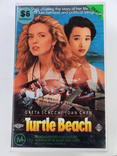 Turtle Beach [VHS] Premiere Entertainment Big Box Ex-Rental Video Tape Clamsell
