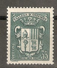 1937 ANDORRA FRANCESA Yv 56* NUEVO