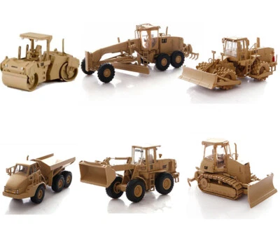 NORSCOT 1/50 Caterpillar CAT Military Wheel Tractor Truck Soil Compactor Grader - Image 1 of 4