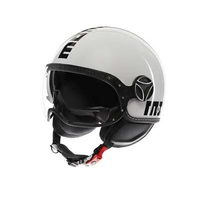 Casco MOMO DESIGN FGTR EVO E2206 Jet Mono Blanco CUARZO/NEGRO 006 Foto 1 de 4