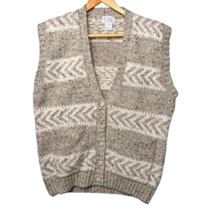 FABE Suéter Chaleco Bolsillos Pullover Talla Mediana Neutro Grandpacore Hipster Diversión - Imagen 1 de 5