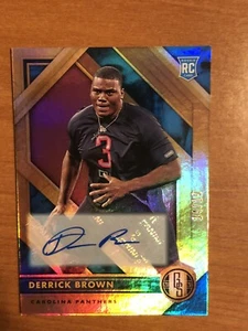 2020 Gold Standard Football 24/25 Derrick Brown Auto Carolina Panthers RC - Picture 1 of 2