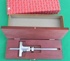 NOS Vintage Starrett 448 448Z-6 Vernier Depth Gage Mint In Box - Picture 1 of 3