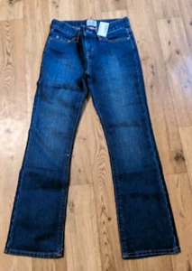 NWT The Childrens Place Blue Jean Girls Size 8 Stretch Boot Cut Adjustable Waist - Picture 1 of 10
