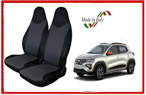 Coprisedili universale coppia grigio nero per auto adatto a Dacia Spring - Bild 1 von 4