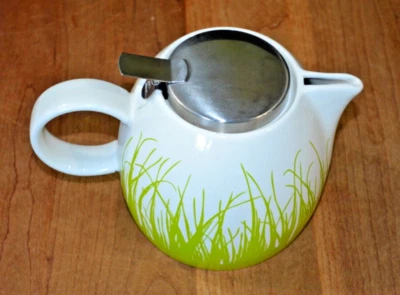Tea Forte Ceramic Teapot  Only Spring Grass Design 3 Cup * No Strainer* - Image 1 of 3