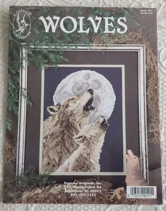 VTG WOLVES CROSS STITCH BOOK PEGASUS #191 FIVE CHARTS MOON CUB PACK - Picture 1 of 5