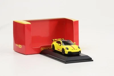 1:64 Minichamps Porsche 911 992 GT3 2021 racing giallo pressofuso - Immagine 1 di 4