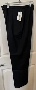 NEU MIT ETIKETT $ 140+ PENDLETON 8 ELEGANTE HOSE SCHWARZ GEFÜTTERT SCHURWOLLE HOHE TAILLE NEU - Bild 1 von 6