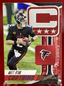 2021 Panini Playbook Matt Ryan #CAP-MRY Captains Atlanta Falcons - Picture 1 of 2