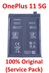 OnePlus 11 5G Batterie 100% Originale (Service Pack) 5000mAh BLP975 - Photo 1 sur 24