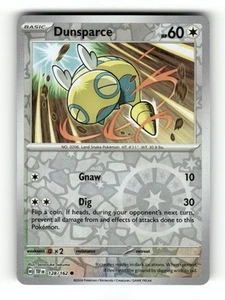 Pokemon SV05: Temporal Forces #128/162 Dunsparce Common Reverse Holo - Picture 1 of 2