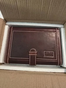 Humidor per sigari in pelle scatola sottile legno di cedro per viaggio o scrivania - pelle diesel - Foto 1 di 7