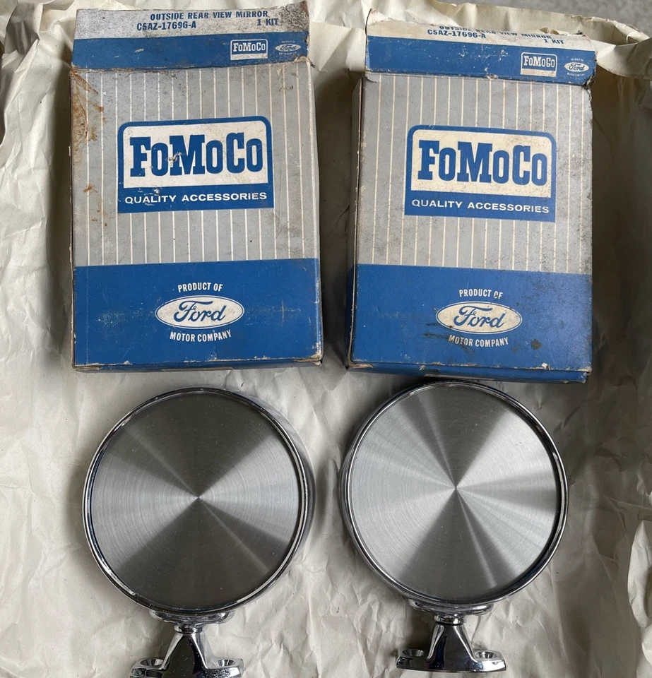 Espejo retrovisor exterior Fairlane Falcon Ranchero C5AZ-17696-A NOS Ford 1965 1966 Foto 1 de 4
