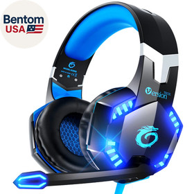 G2000 Gaming Headset for PS5 PS4 Xbox One Controller,Bass Surround Noise Cancell