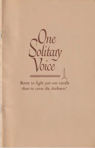 One Solitary Voice, 1967, Jack Brennan, Alcoholics Anonymous booklet, signed 1st - Picture 1 of 6