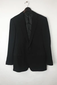 RALPH LAUREN BLACK LABEL Men's Sz US 42L Black Blazer Jacket Wool Angora Italy - Picture 1 of 11