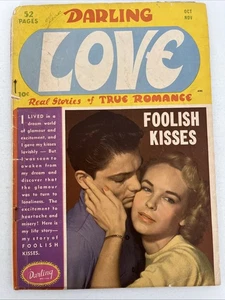 DARLING LOVE. NUMBER 6. RARE 1950 CLOSE UP  INC ROMANCE COMIC.  GD/VG 3.0 - Picture 1 of 8