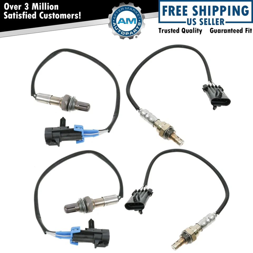 Juego de 4 sensores de oxígeno aguas arriba y aguas abajo para Chevy GMC Buick Cadillac Foto 1 de 4