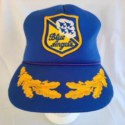 De colección Sombrero de Camionero Cuerda Ángeles Azul Marino de Estados Unidos Azul Snapback Huevos Revueltos Parche Espuma Foto 1 de 4