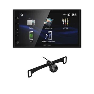 Kenwood DMX129BT 6.8" FM FM BT CarPlay Car Stereo + CMOS-240U Backup Camera - Picture 1 of 7