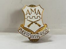 USA 1959 Antilles Military Academy  Puerto Rico  Enamel Badge 32x30 mm US Made