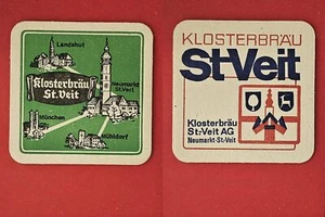 St.-Veit Städte Rückseite Brauerei Bierdeckel Bierfilz Coaster Beermat - Bild 1 von 1