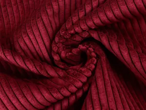 POLSTERSTOFF Cord Samt Taschen Bekleidung grob gerippt BORDEAUX EUR 17,98/m - Bild 1 von 6