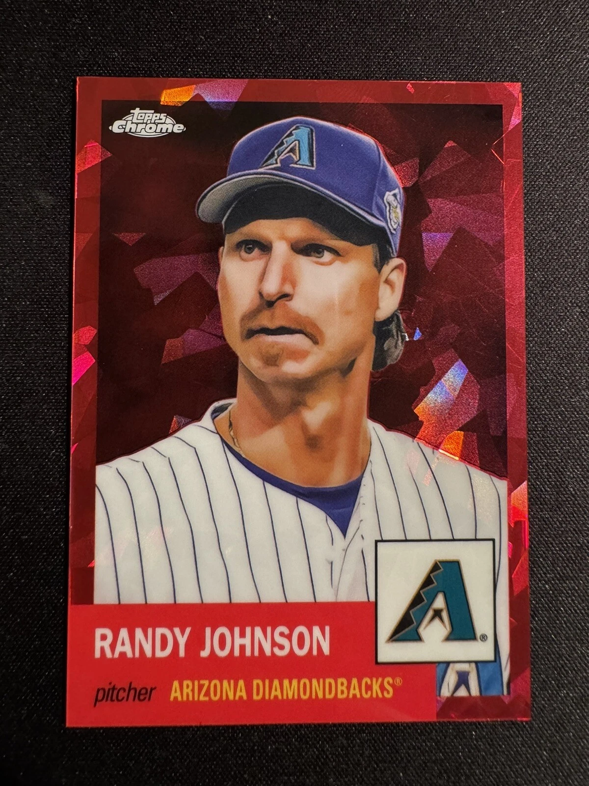 2022 Topps Chrome Platinum Anniversary Randy Johnson Red Atomic Refractor /100