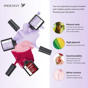 24 PCS Gel Nail Polish Set, 21 Colors Soak off Gel Nail Kit Pink Red Purple G... - Picture 1 of 1