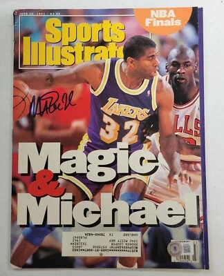 Earvin Magic Johnson Signed Sports Illustrated 6/10/91 Beckett  Auto LA Lakers - Image 1 of 4