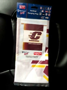 Central Michigan Chippewas 27" x 37" Vertical Hanging Wall Flag Logo NCAA - Picture 1 of 2