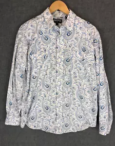Panhandle Shirt Men's M Medium Button Up Long Sleeve Paisley Print Party Cocktai - Picture 1 of 8